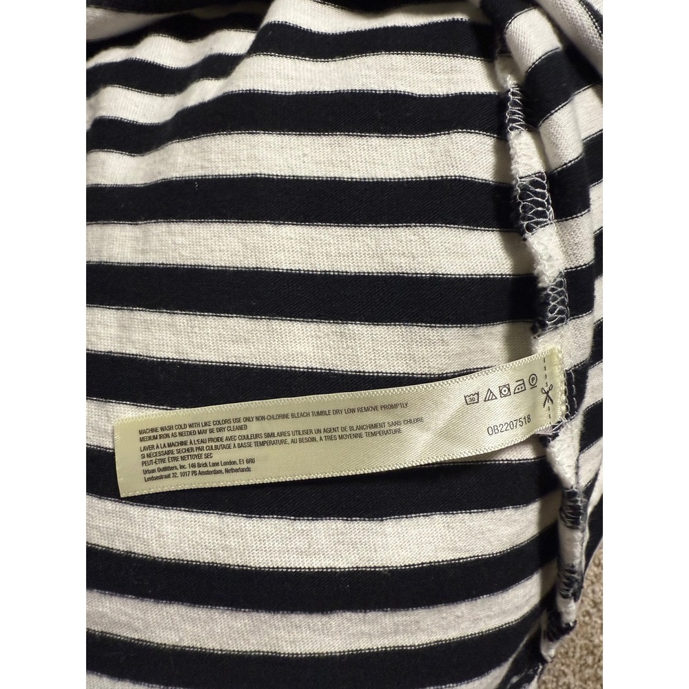 Anthropologie Celandine Mini Shift Dress Black White Stripe Sleeveless XS - Picture 5 of 6
